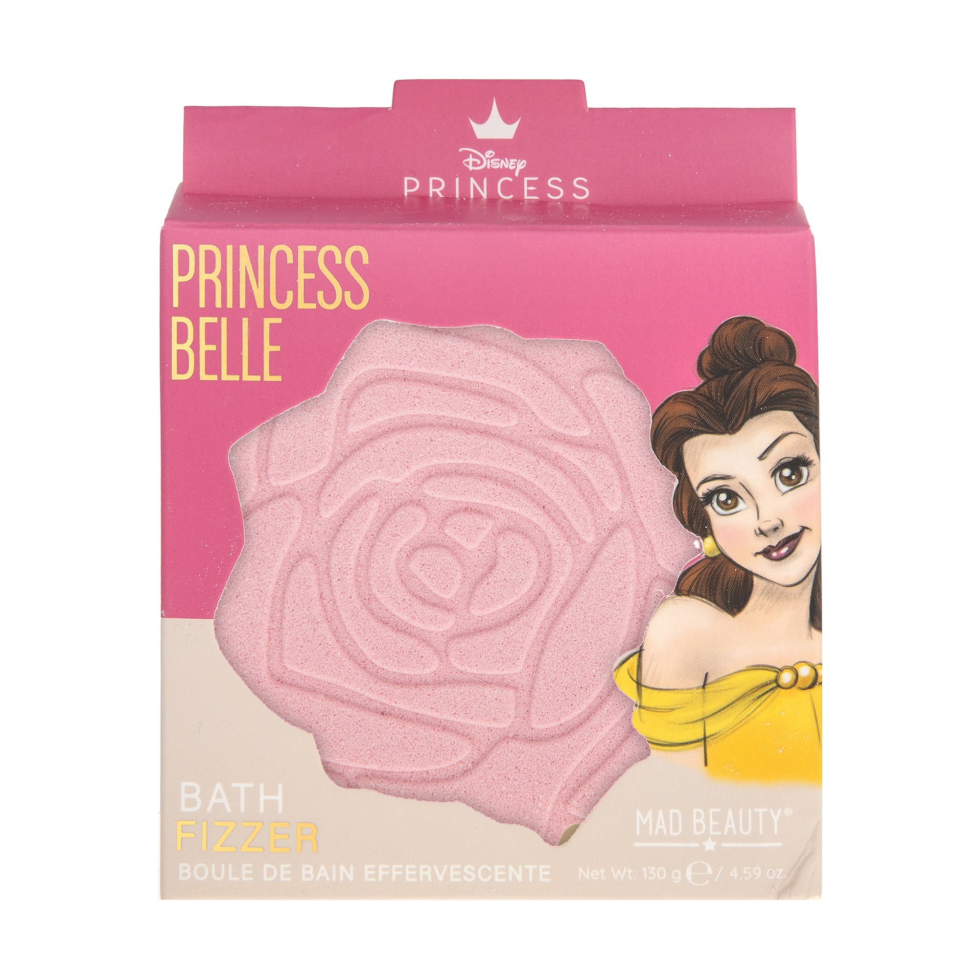 Бомбочка для ванни Mad Beauty Disney Princess Bath Fizzer, Belle, 130 г