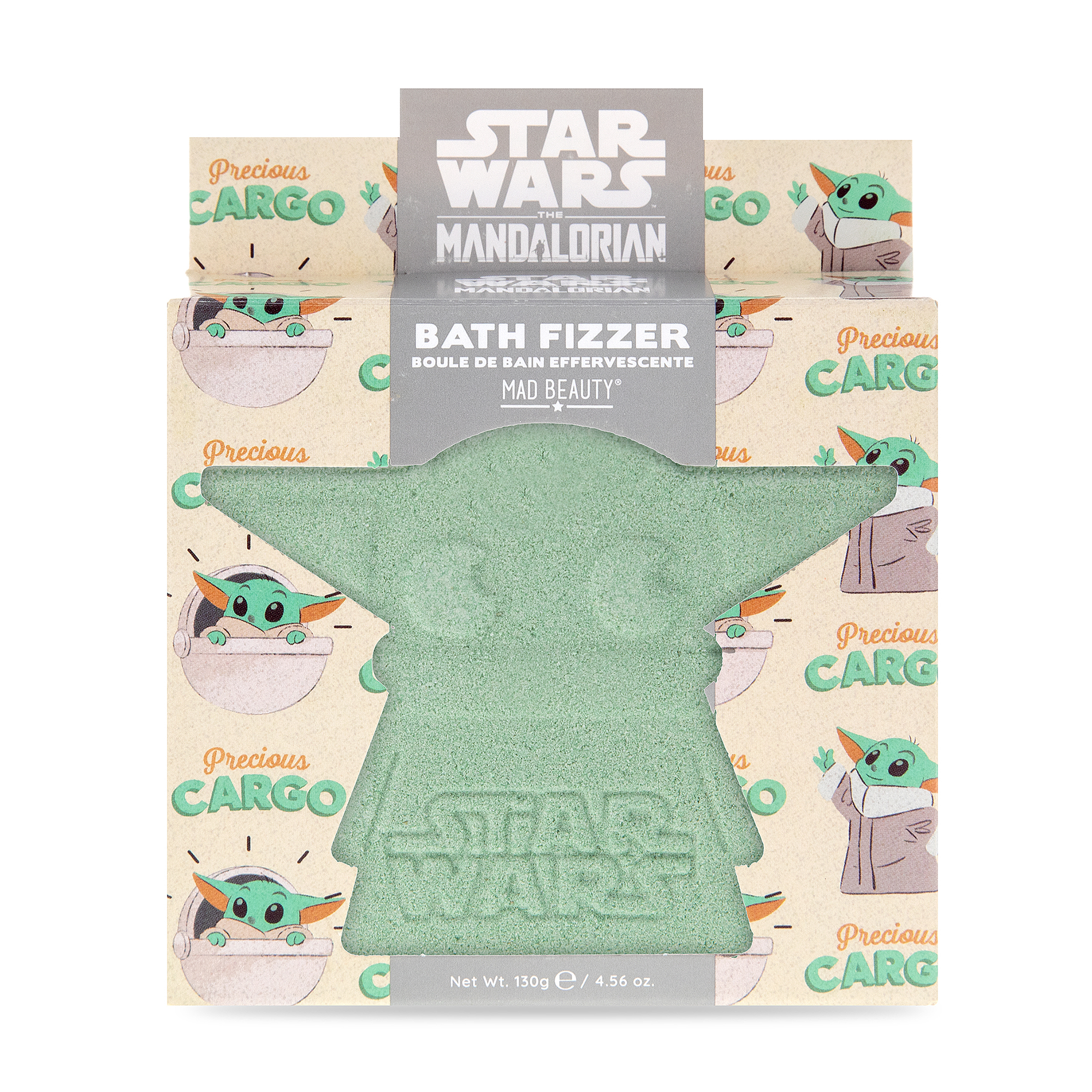 Бомбочка для ванни Mad Beauty Star Wars Bath Fizzer, Grogu, 130 г