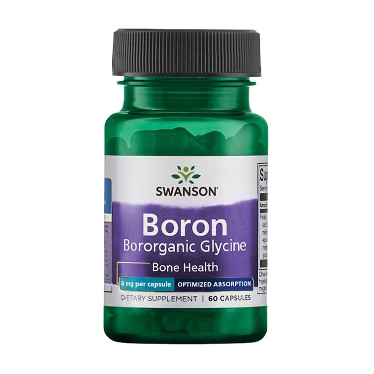 Бор Swanson Albion Boron Bororganic Glycine 6 мг, 60 капсул