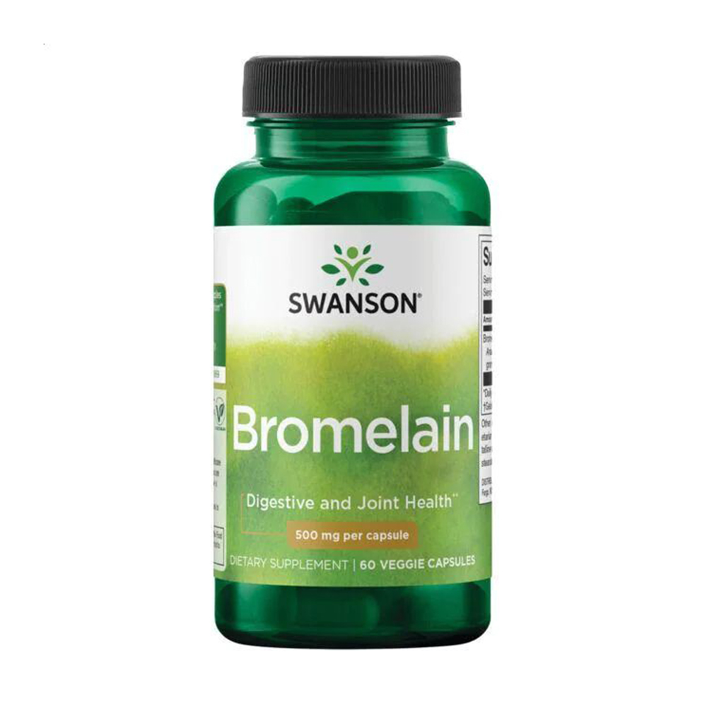 Бромелайн Swanson Bromelain 500 мг, 60 капсул