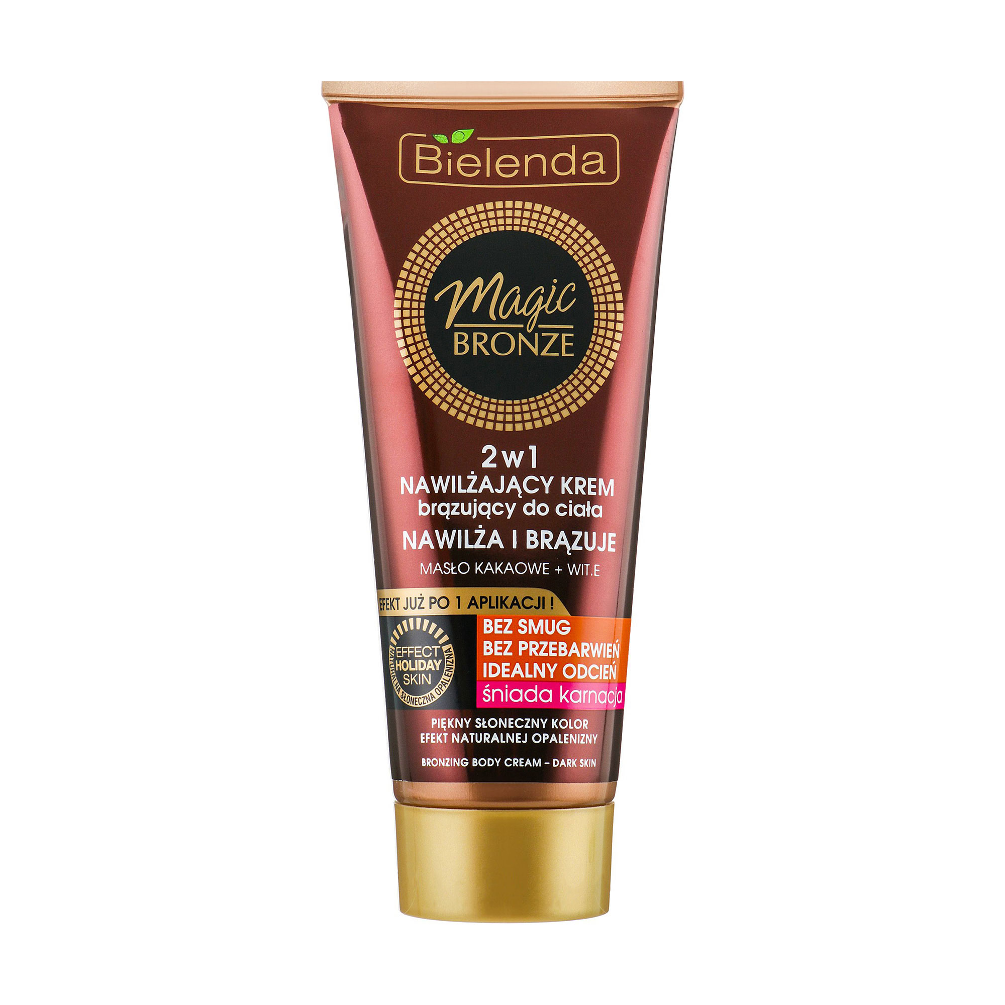 Бронзувальний крем для тіла Bielenda Magic Bronze 2 в 1 для смуглявої шкіри, 200 мл