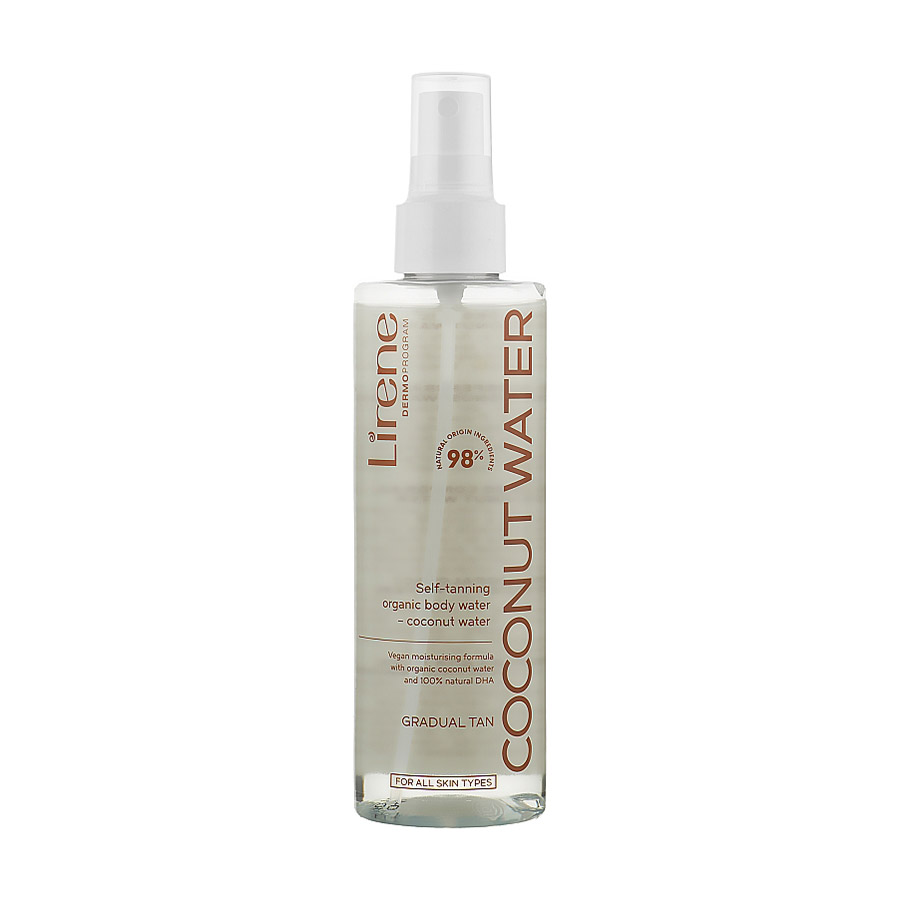 Бронзувальний спрей для тіла Lirene Self Tanning Coconut Body Water, 200 мл