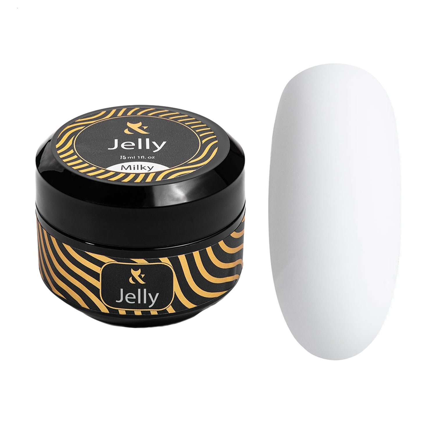 Будівельний гель-желе для нігтів F.O.X Jelly, Cover Milky, 15 мл