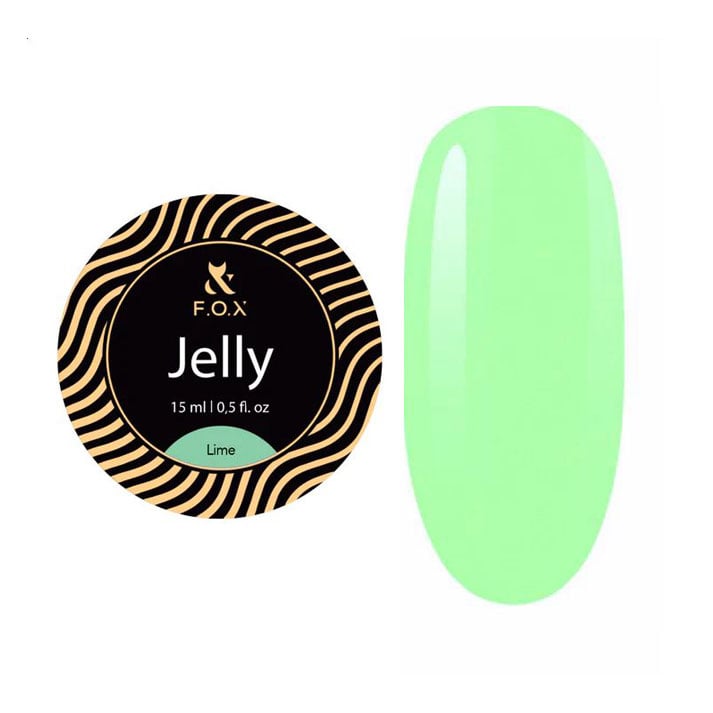 Будівельний гель-желе для нігтів F.O.X Jelly, Lime, 15 мл