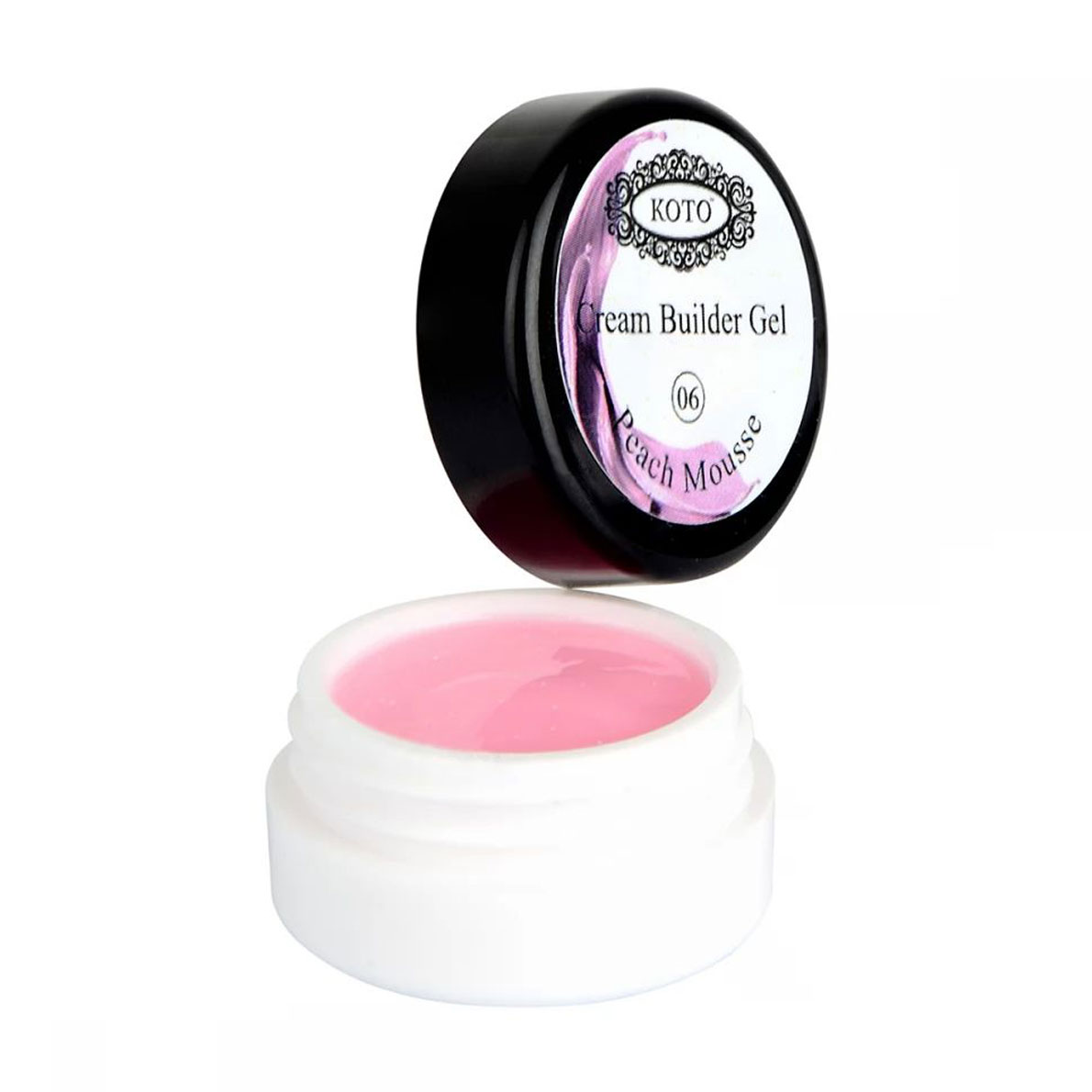 Будівельний крем-гель для нігтів KOTO Cream Builder Gel 06 Peach Mousse, 5 мл