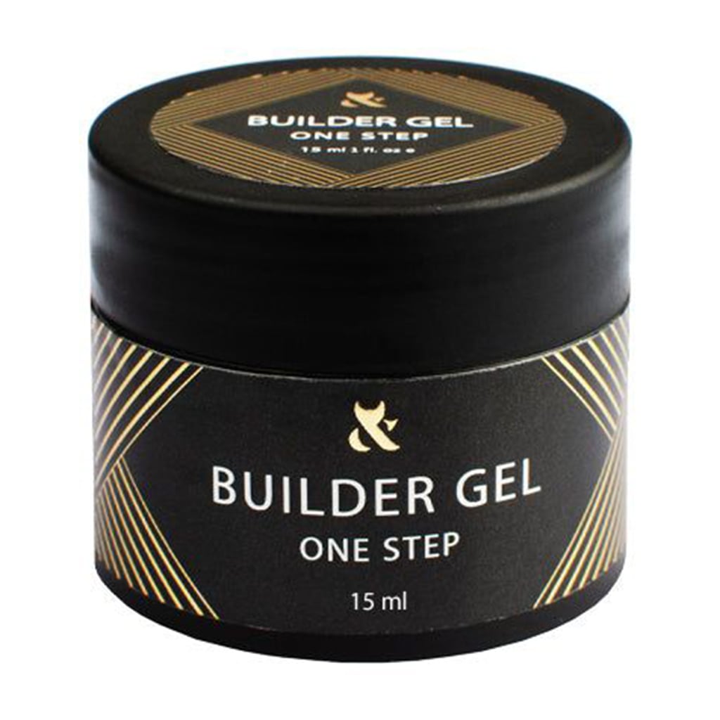 Будівельний однофазний гель для нігтів F.O.X Builder Gel One Step Clear, 15 мл