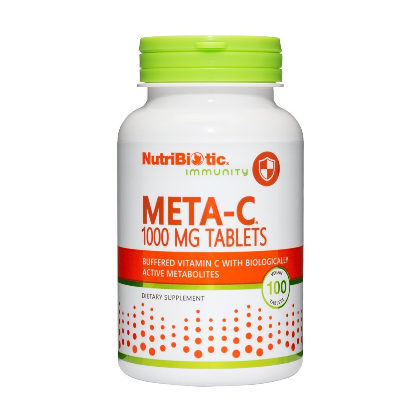 Буферизований вітамін С з метаболітами NutriBiotic Immunity Meta-C 1000 мг, 100 веганських таблеток