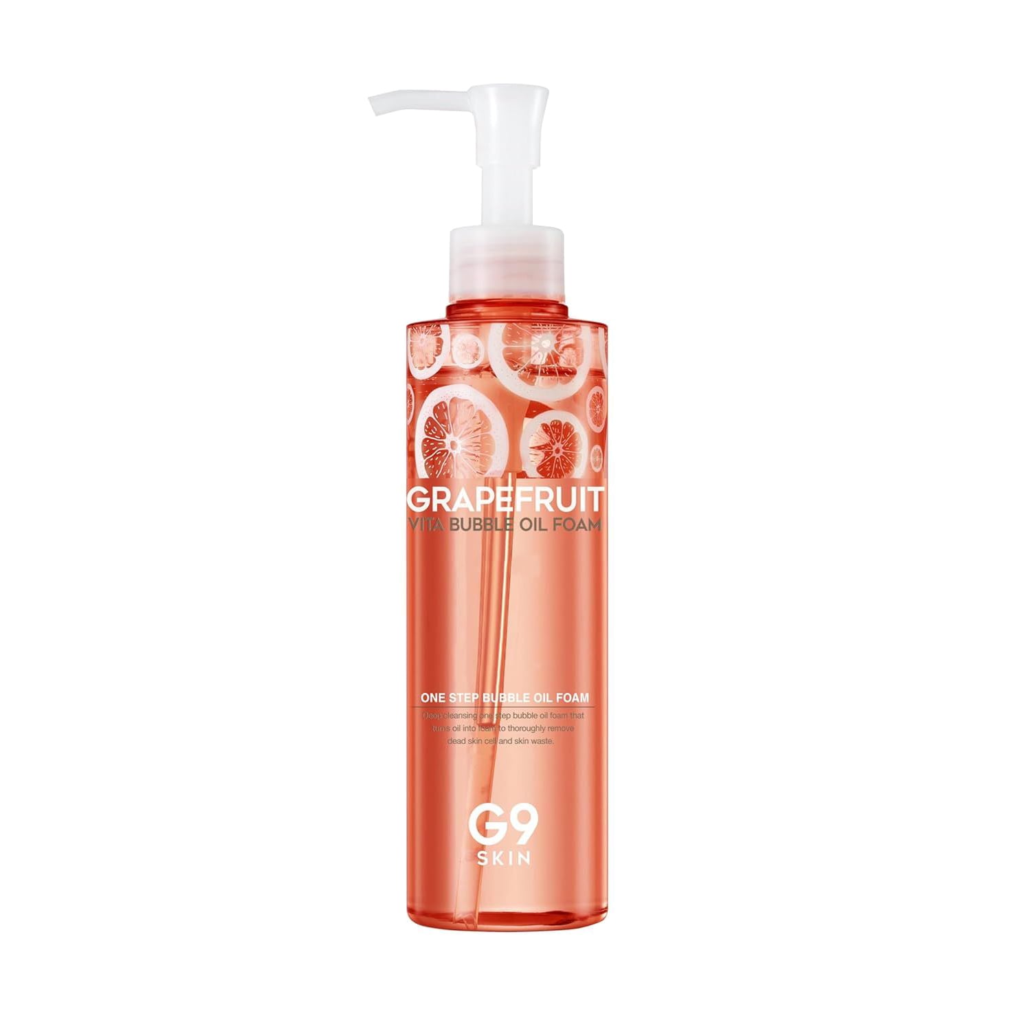 Бульбашкова олійна пінка для вмивання G9Skin Grapefruit Vita Bubble Oil Foam, 210 г