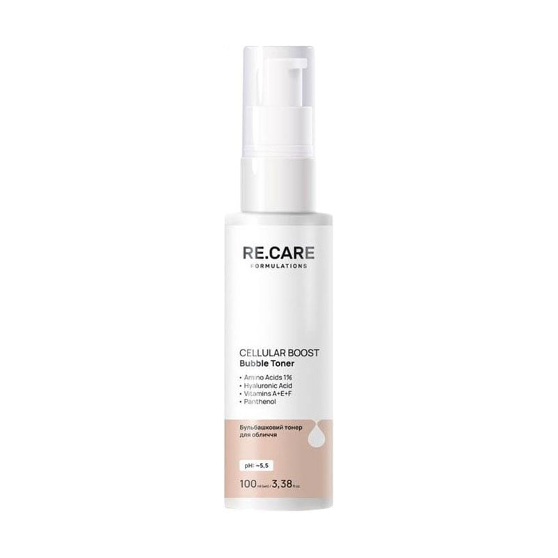 Бульбашковий тонер для обличчя Re.Care Cellular Boost Bubble Toner, 100 мл