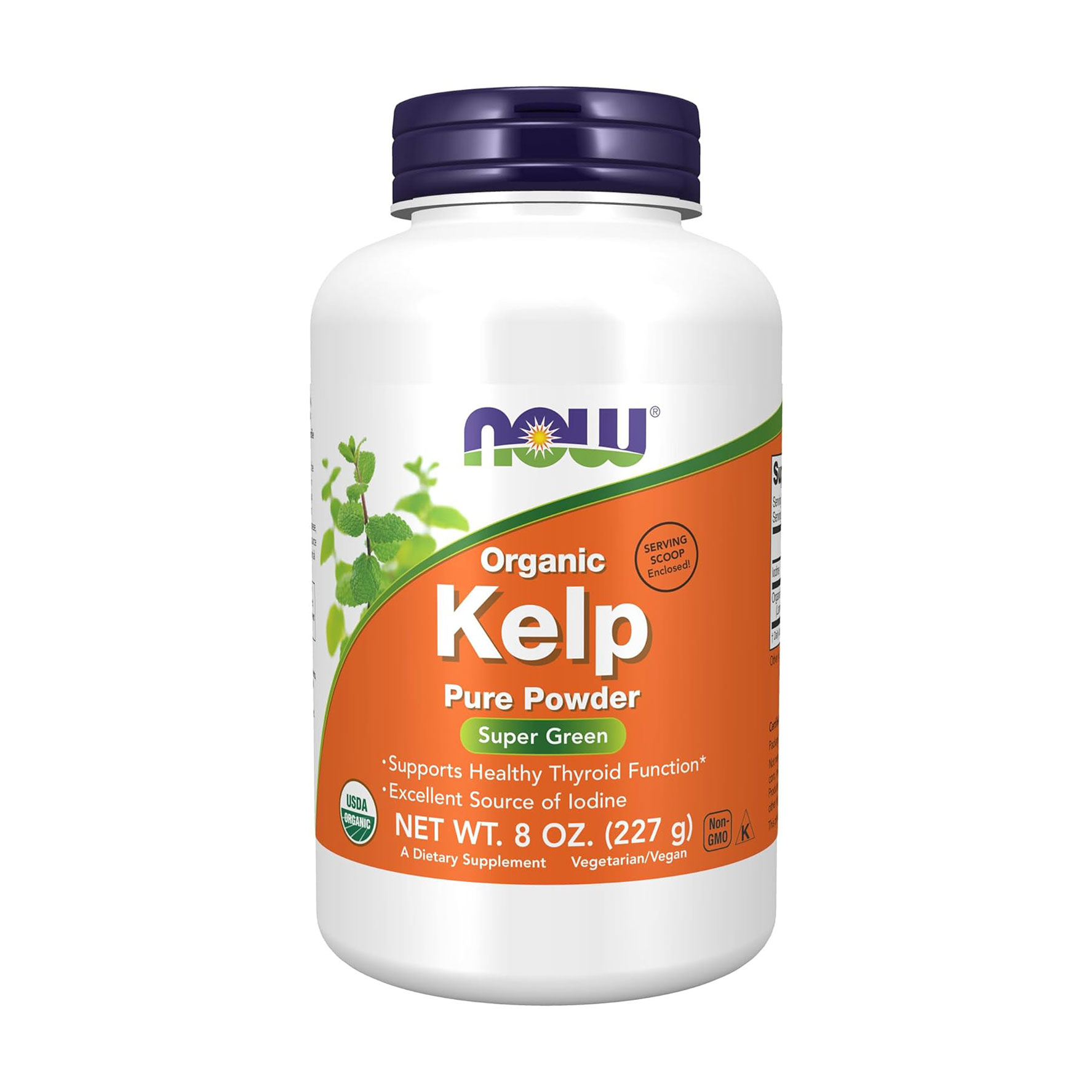 Бурі морські водорості NOW Foods Organic Kelp Pure Powder, в порошку, 227 г