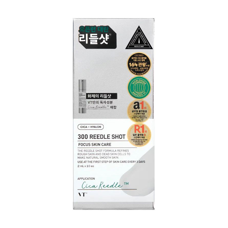 Бустер для обличчя VT Cosmetics Reedle Shot 300 зі спікулами, 10*2 мл