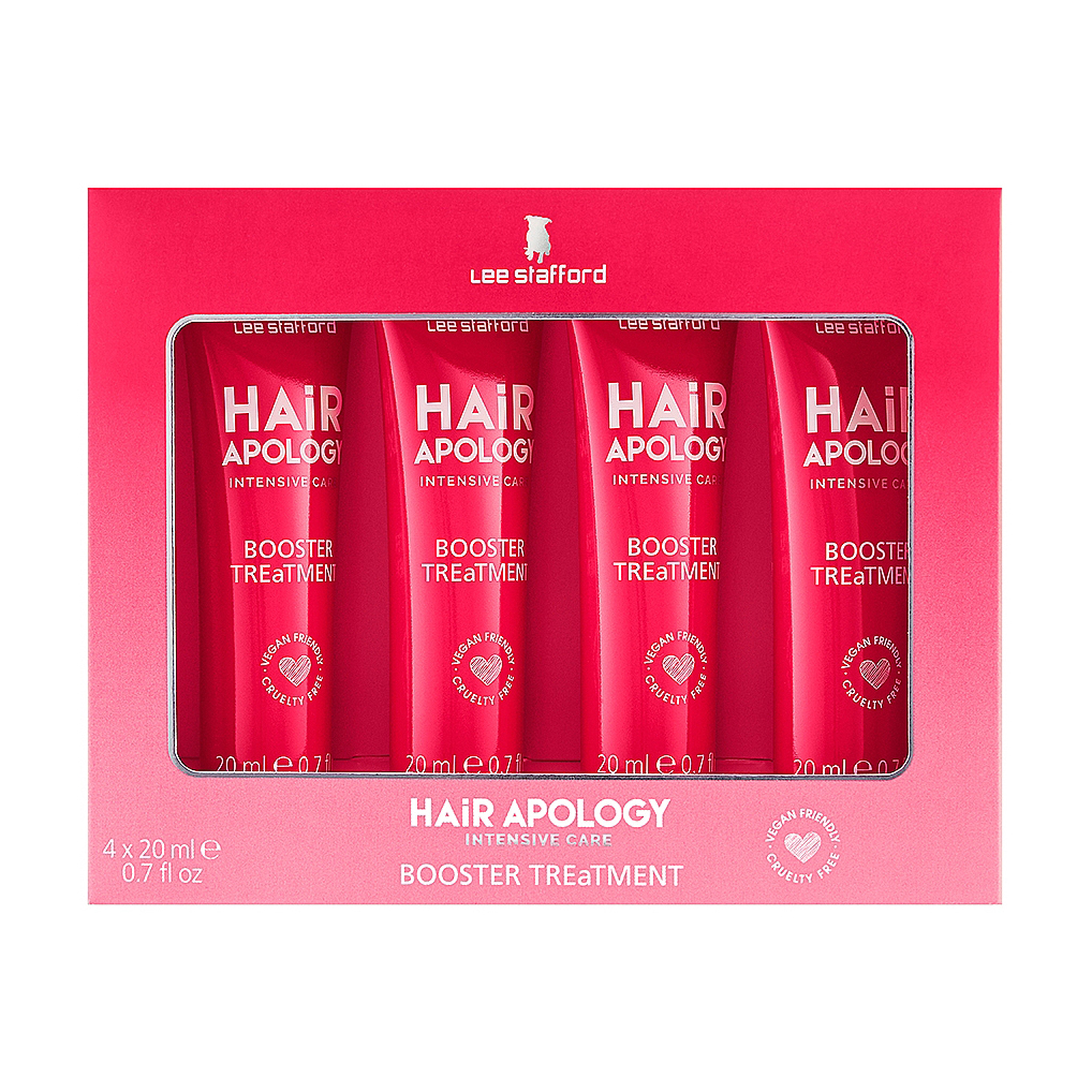 Бустер Lee Stafford Hair Apology Booster Treatment, для відновлення пошкодженого волосся, 4*20 мл