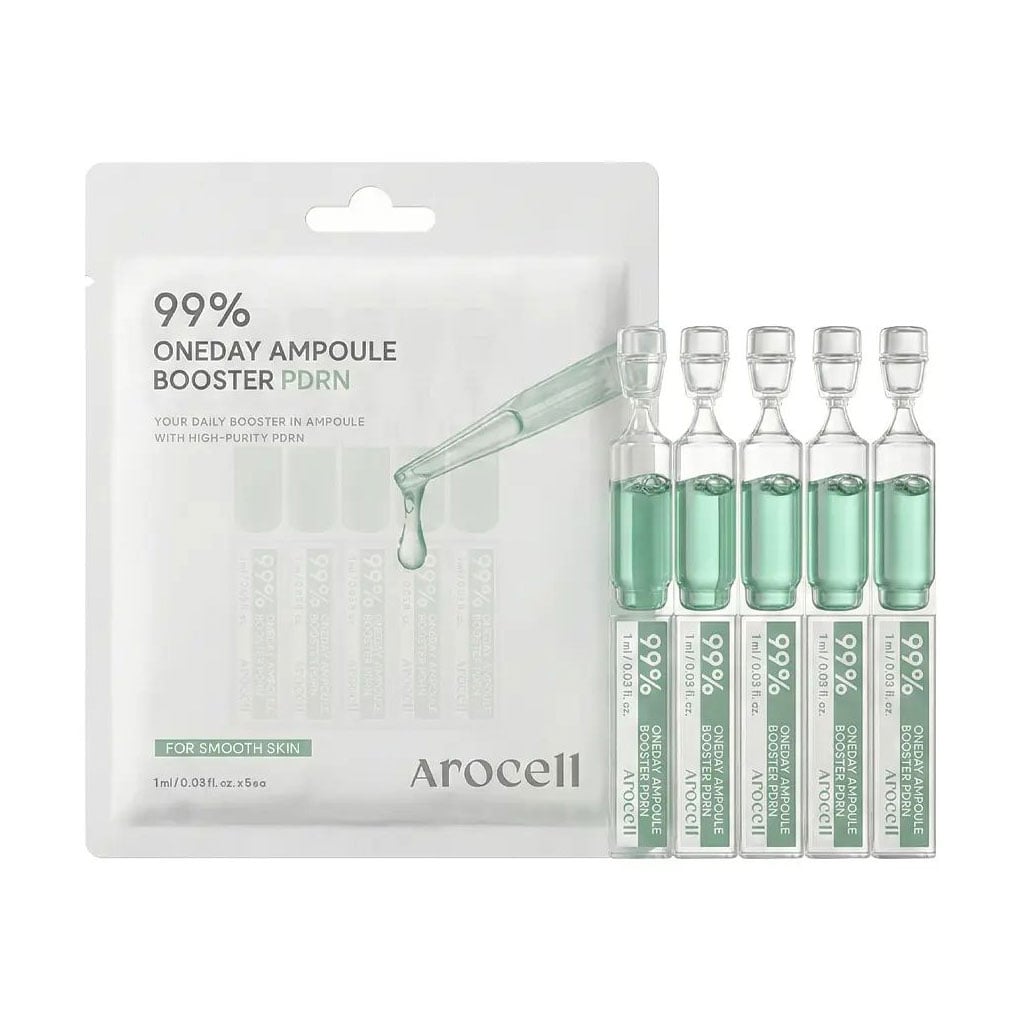 Бустер-сироватка для обличчя Arocell 99% Oneday Booster Ampoule PDRN з полінуклеотидами, 5*1 мл