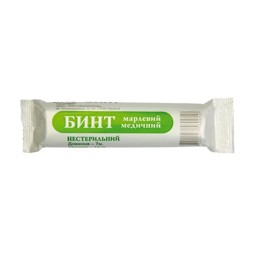 Бинт нестерильний Екобинт, 7 м*14 см