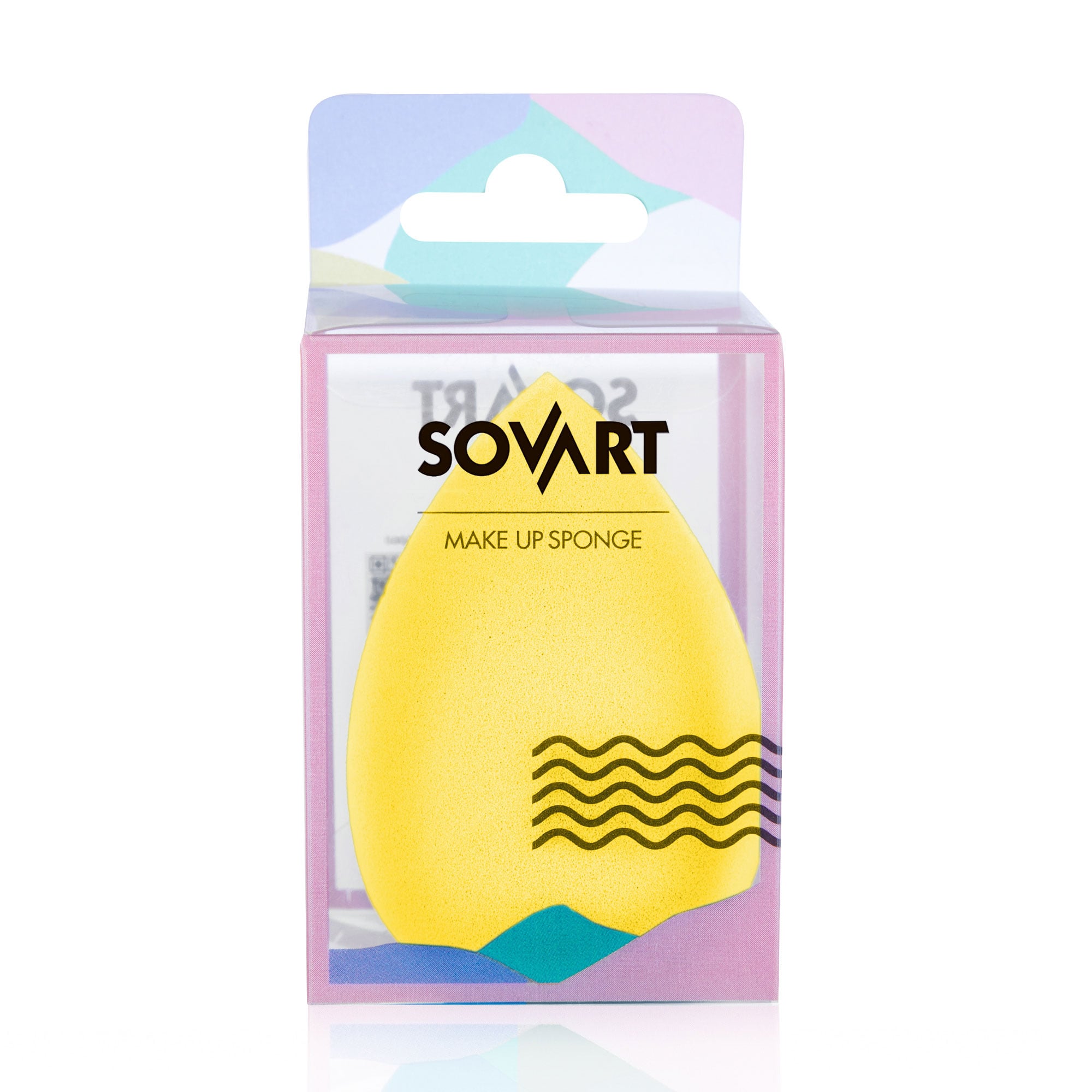 Б'юті-блендер для макіяжу Sovart крапля, жовтий, 1 шт