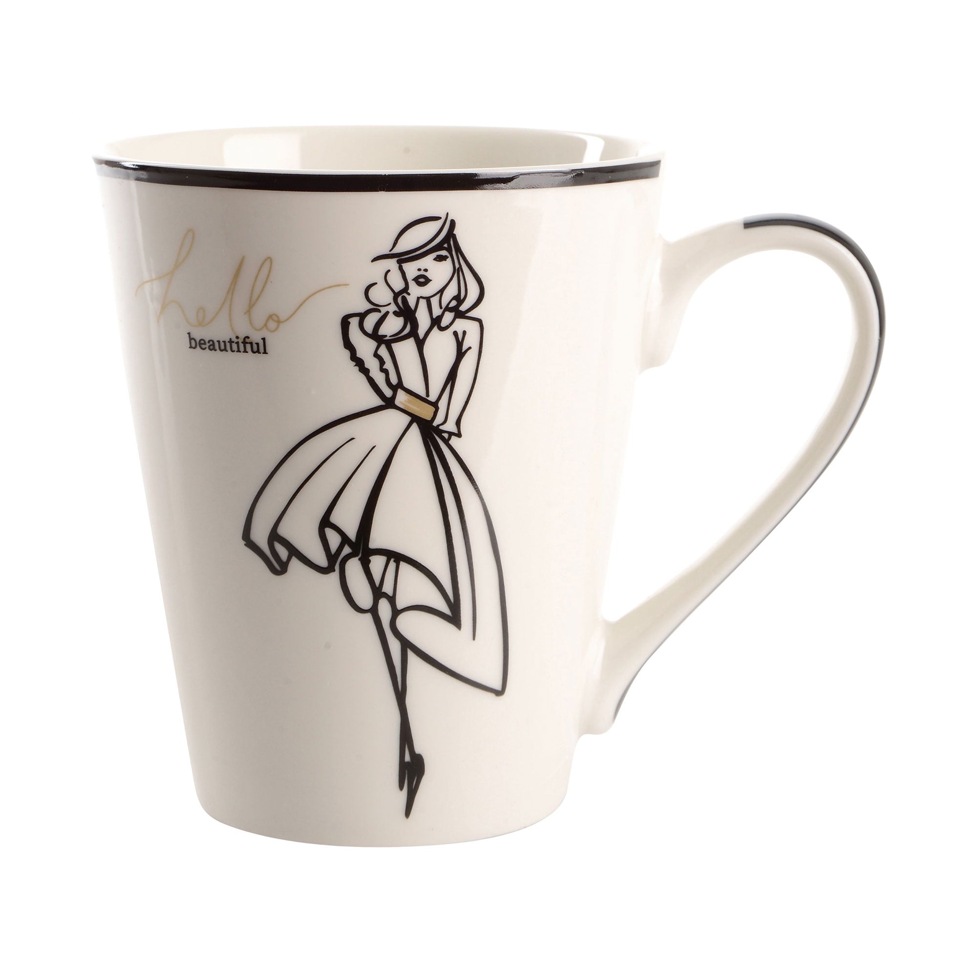 Чашка Limited Edition Couture A біла з малюнком, 300 мл (B02-E0824A)
