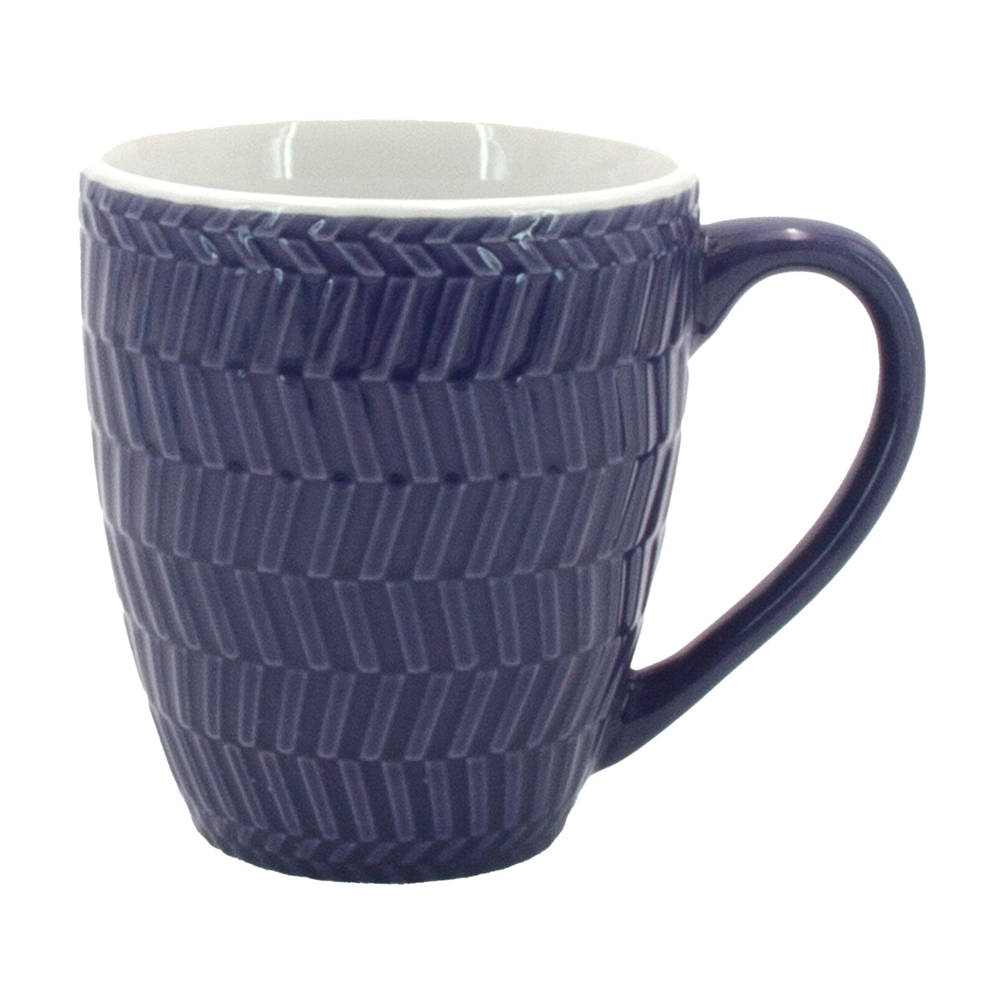 Чашка Milika Breezly Dark Blue керамічна, 360 мл (M0420-Zibo6DarkBlue)