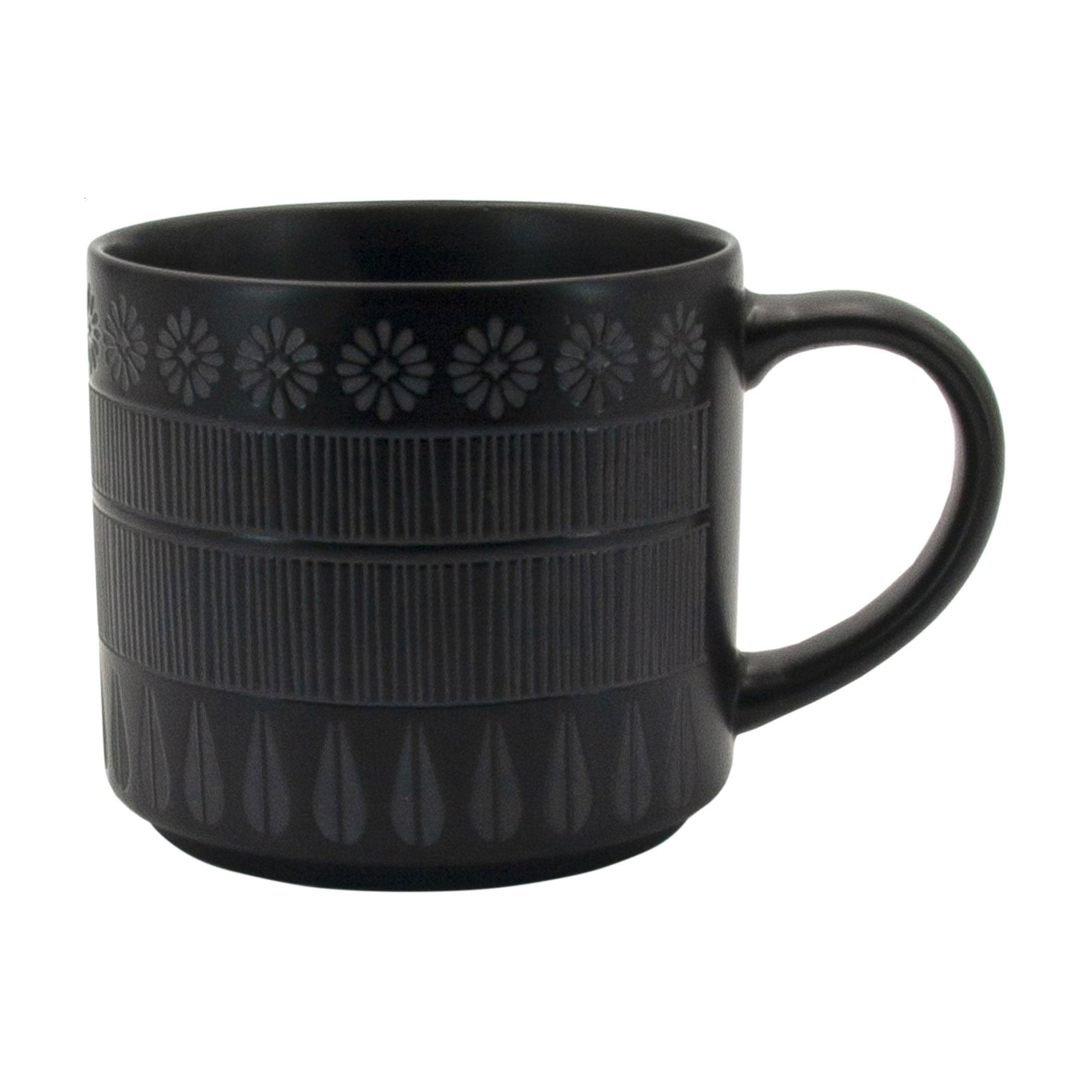 Чашка Milika Lunetta Ornament Black, 470 мл (M0520-GB228-T4009-1A)