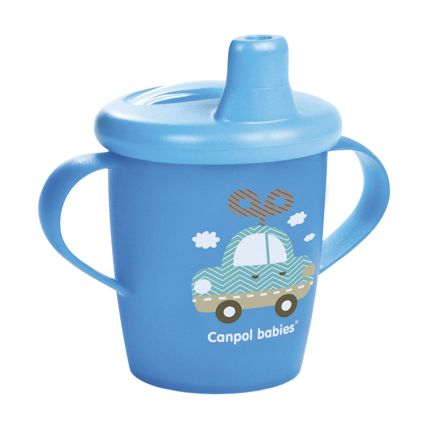 Чашка-непроливайка Canpol Babies Toys, синя, 250 мл (31/200_blu)
