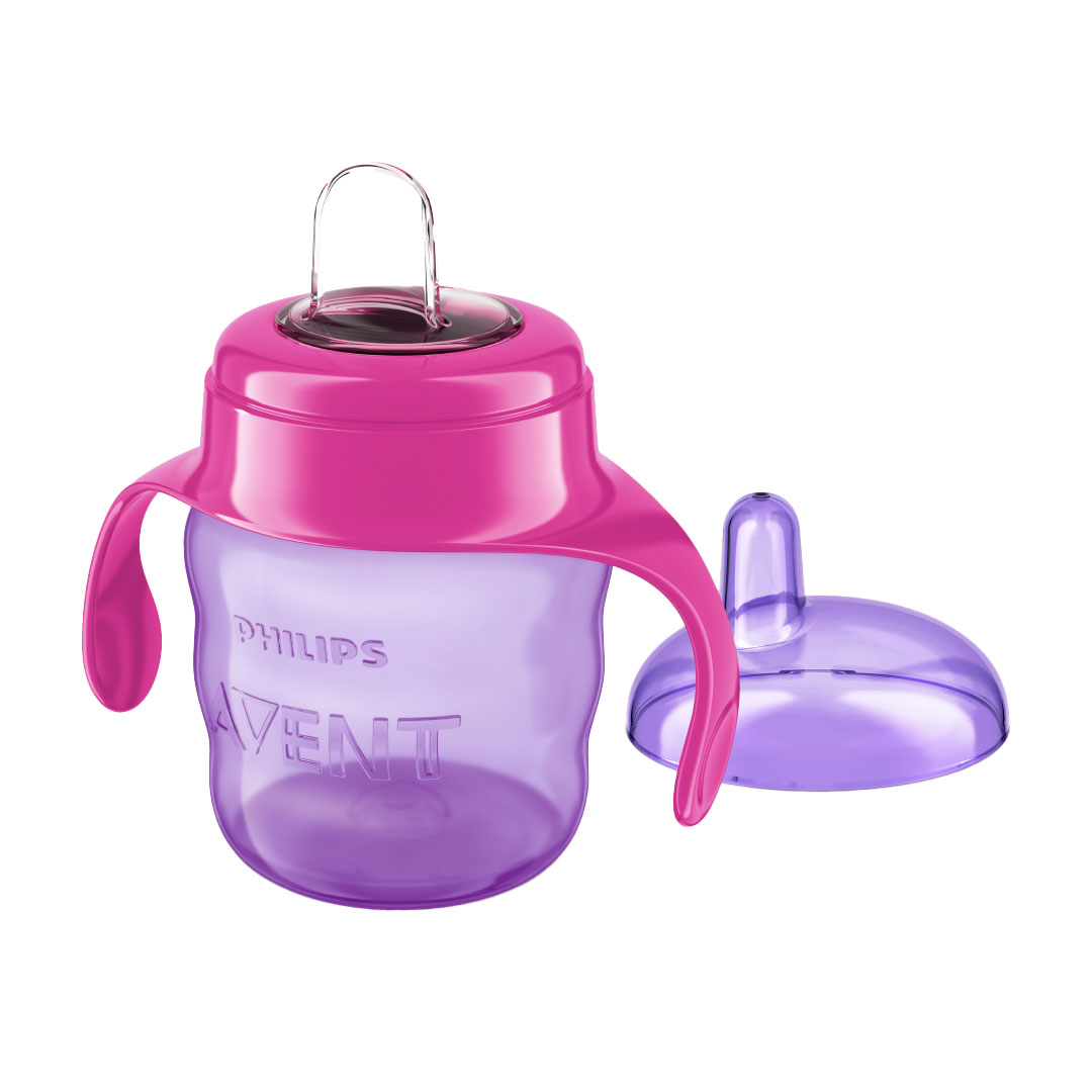 Чашка-непроливайка з м'яким носиком PHILIPS AVENT рожева, від 6 місяців, 200 мл, 1 шт (SCF551/03)