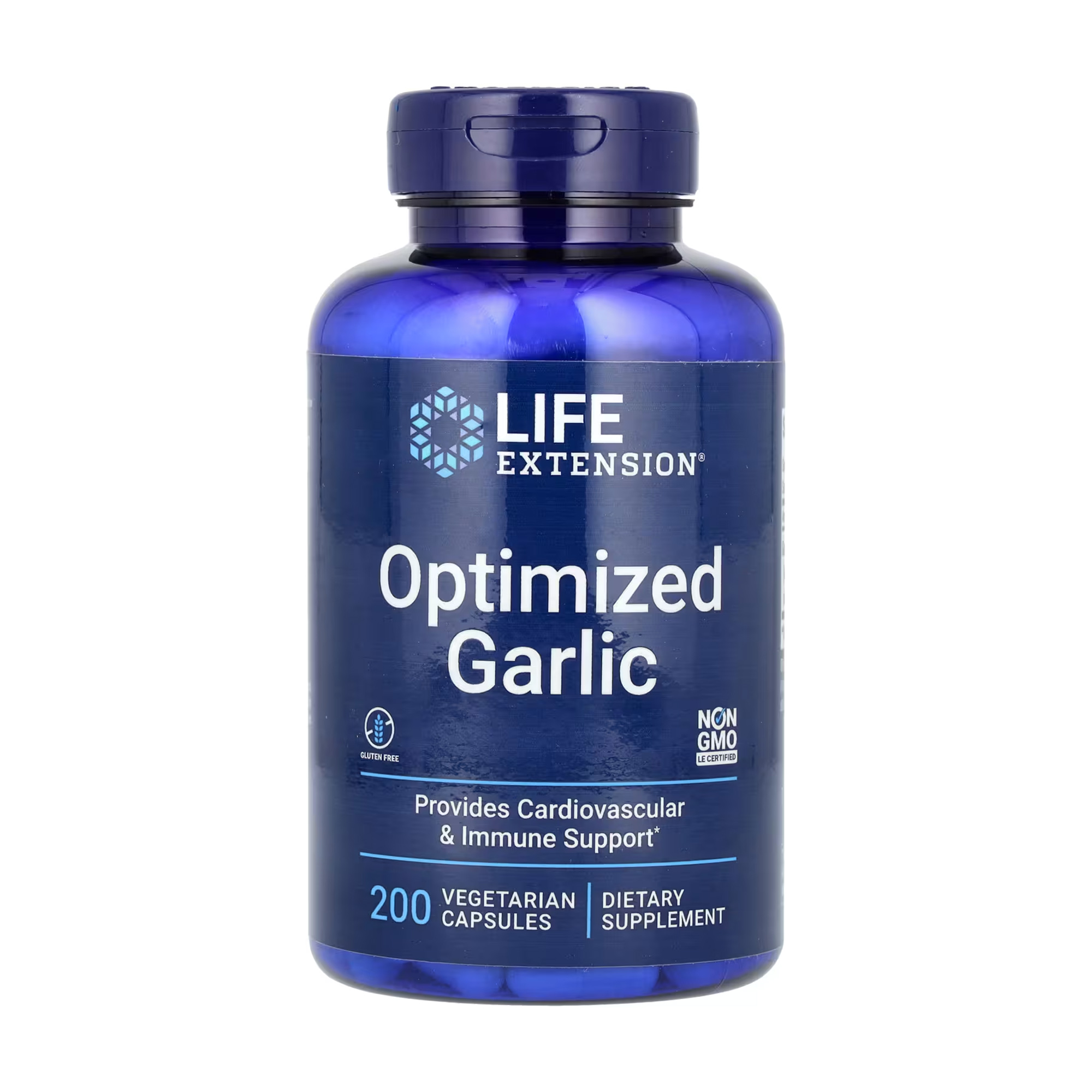 Часник Life Extension Optimized Garlic, 200 вегетаріанських капсул