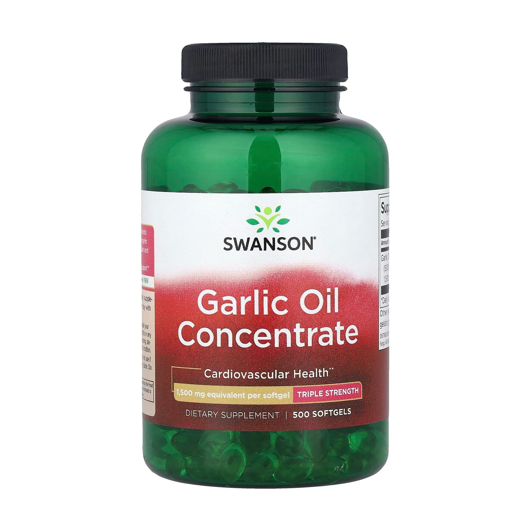 Часникова олія Swanson Garlic Oil 1500 мг, 500 капсул
