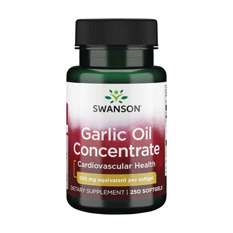 Часникова олія Swanson Garlic Oil Concentrate 500 мг, 250 капсул