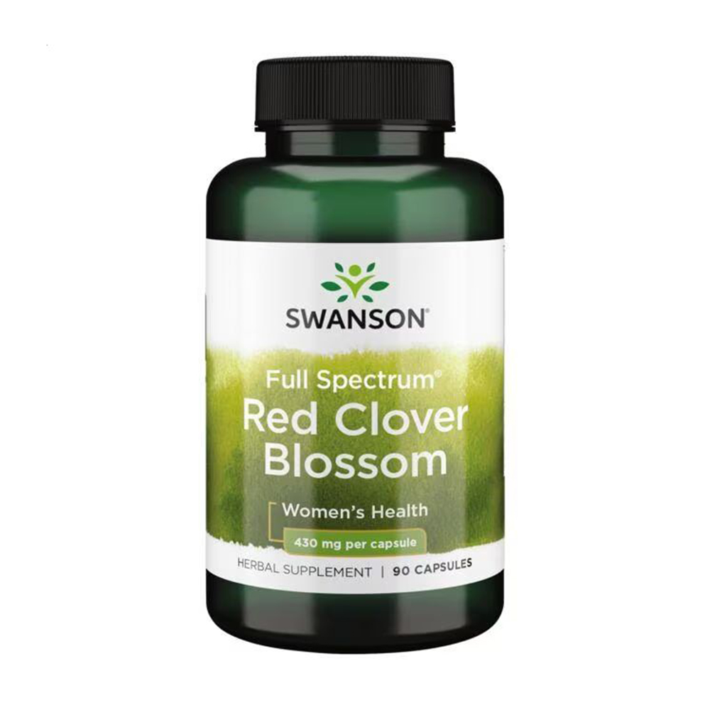 Червона конюшина Swanson Red Clover Blossom для жінок, 430 мг, 90 капсул