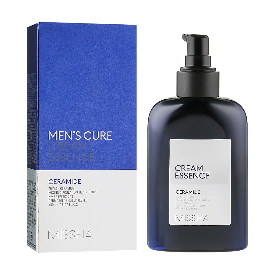 Чоловіча кремова есенція для обличчя Missha Men's Cure Cream Essence з керамідами, 150 мл