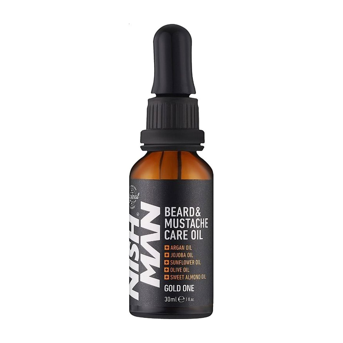 Чоловіча олія для бороди та вусів Nishman Beard &amp; Moustache Care Oil Gold One, 30 мл