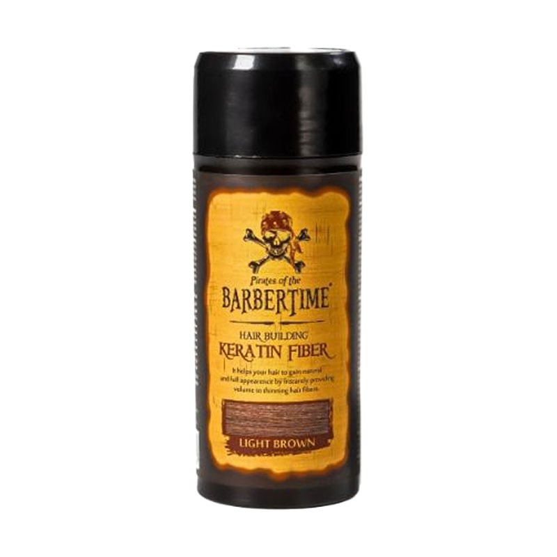 Чоловіча тонувальна пудра для волосся Barbertime Hair Building Keratin Fiber, Light Brown, 21 г