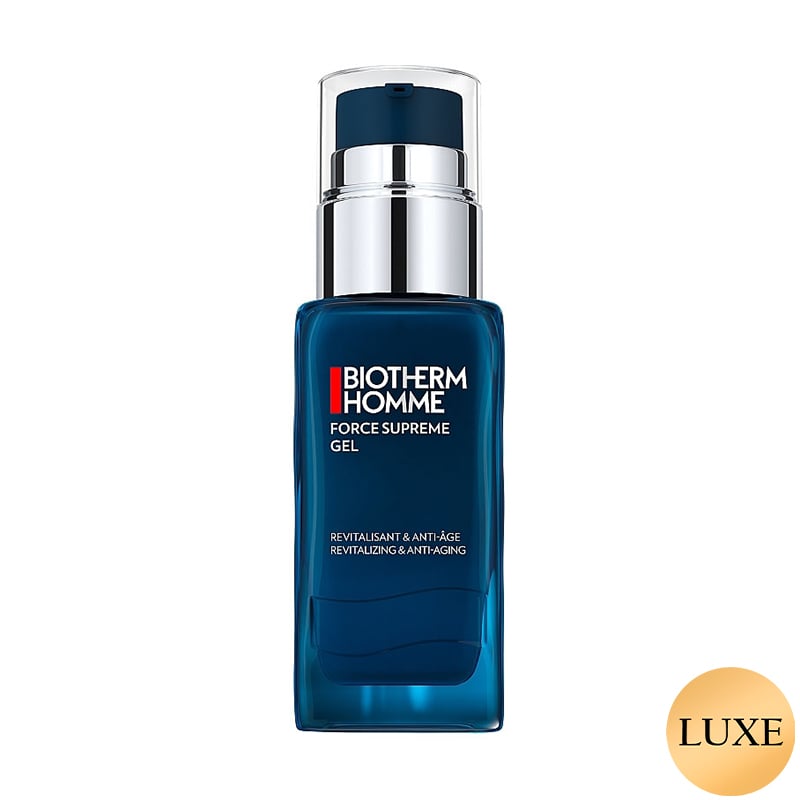 Чоловічий антивіковий гель для обличчя Biotherm Homme Force Supreme Anti-Aging Gel відновлення та зволоження, з блакитними водоростями, 50 мл
