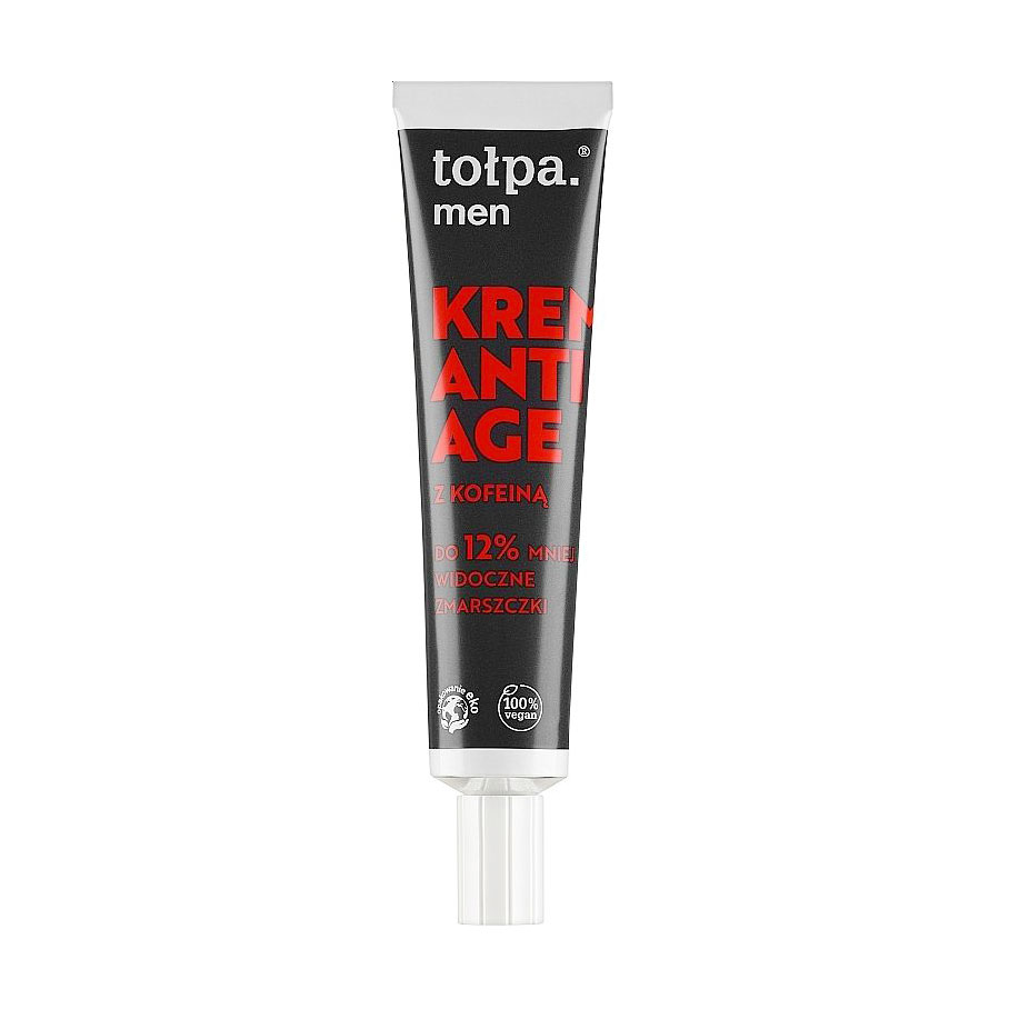 Чоловічий антивіковий крем для обличчя Tolpa Men Anti Age Cream з кофеїном, 40 мл