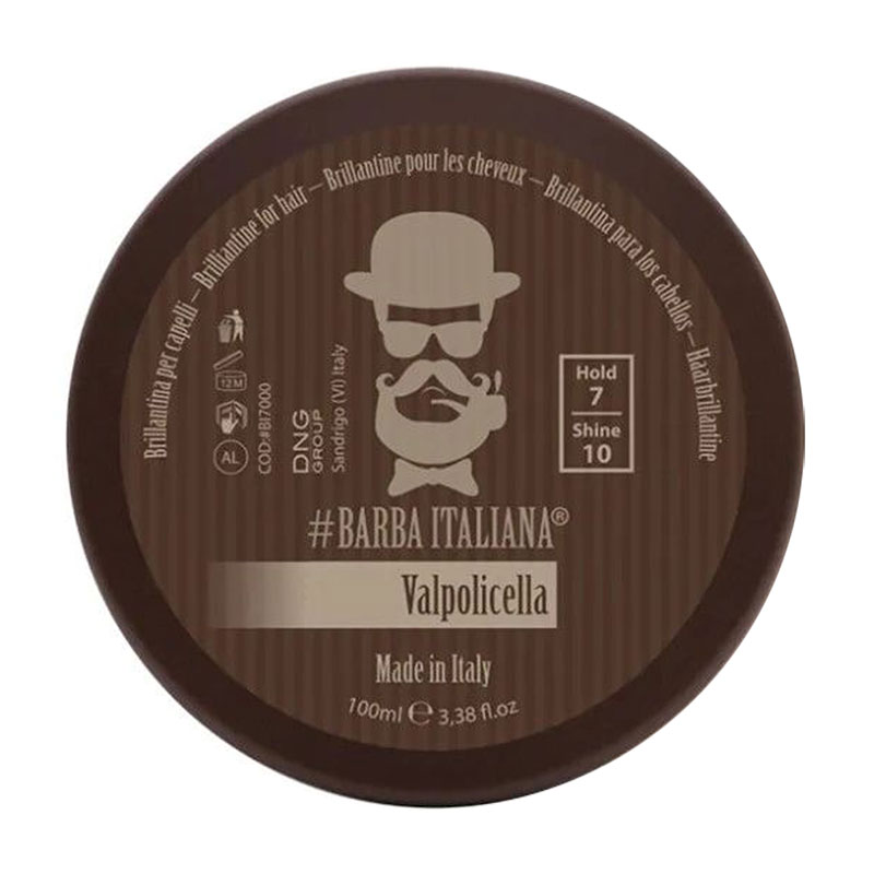 Чоловічий бріолін для укладання волосся Barba Italiana Valpolicella Brillance Gel, 100 мл