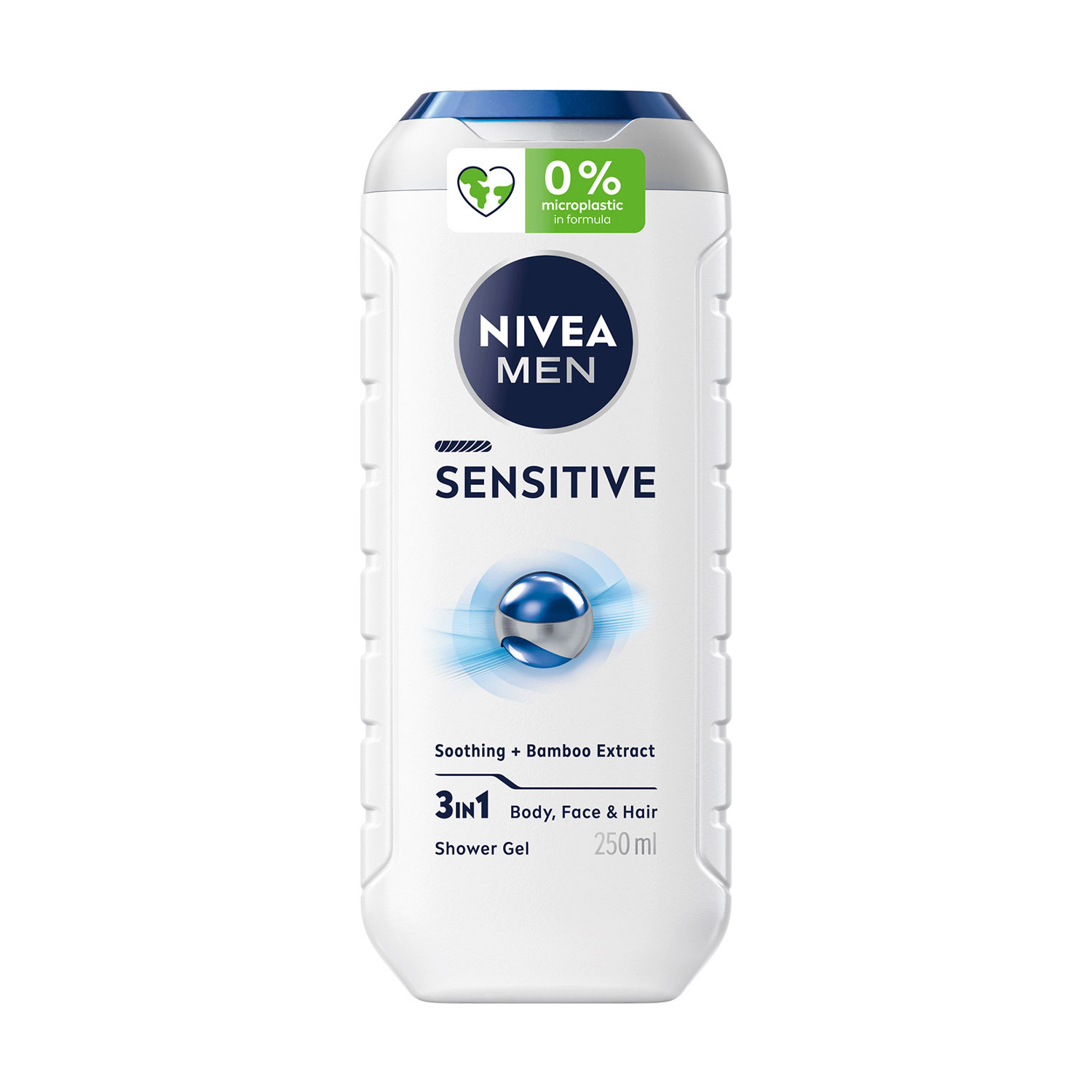 Чоловічий гель для душу 3 в 1 для тіла, обличчя та волосся NIVEA MEN Sensitive 3 In 1 Shower Gel, 250 мл