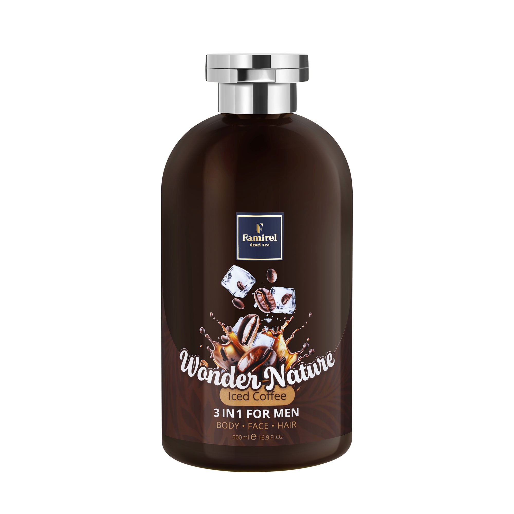 Чоловічий гель для душу 3 в 1 Famirel Wonder Nature, Iced Coffee, 500 мл
