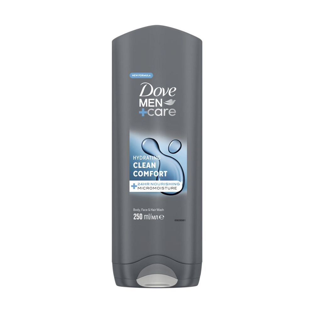 Чоловічий гель для душу Dove Men + Care Чистота та комфорт, 250 мл