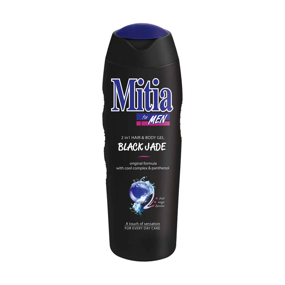 Чоловічий гель для душу та шампунь 2 в 1 Mitia For Men Hair &amp; Body Gel Чорний нефрит, 400 мл