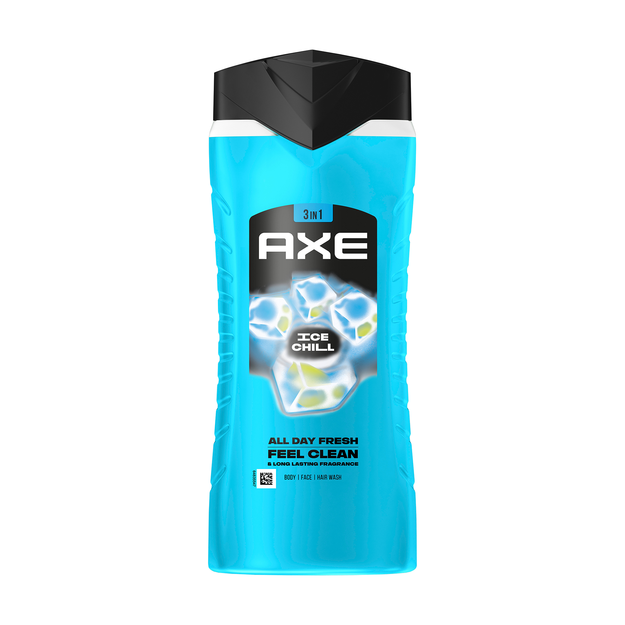 Чоловічий гель для тіла, обличчя та волосся Axe Ice Chill 3 In 1, 400 мл