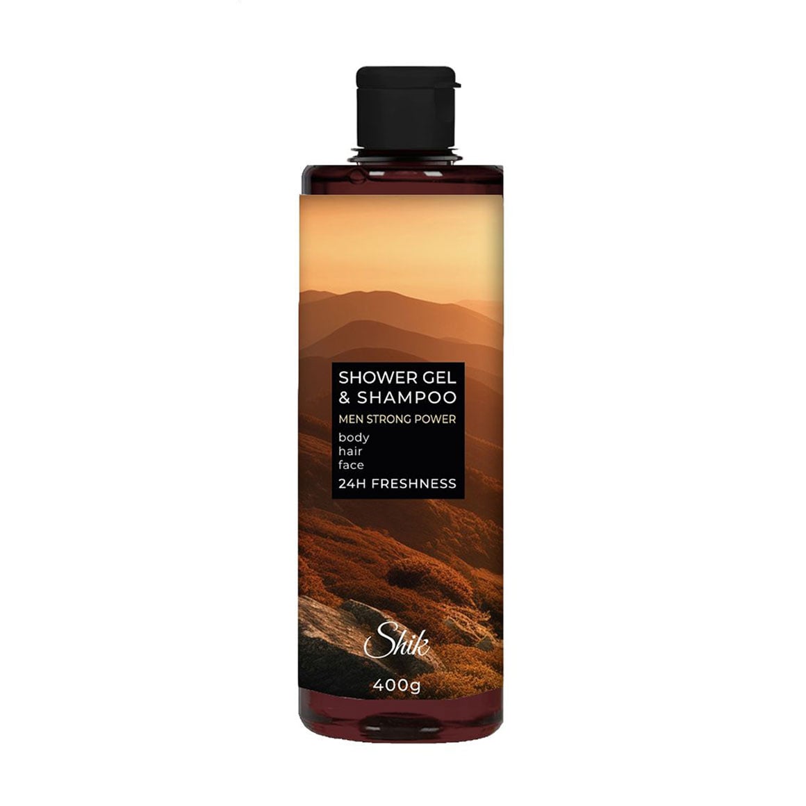 Чоловічий гель-шампунь для душу та волосся Shik Men Strong Power Shower Gel &amp; Shampoo, 400 г