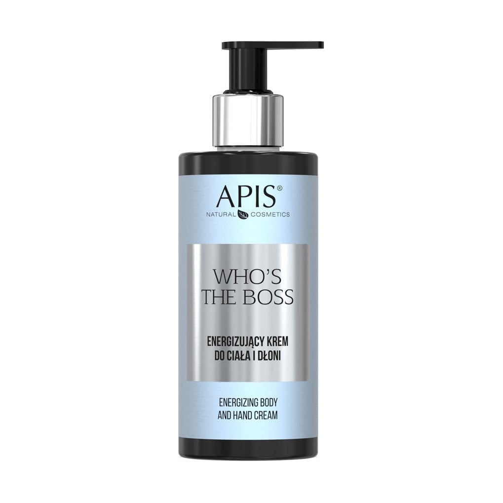 Чоловічий крем для тіла та рук Apis Natural Cosmetics Who's The Boss Energizing Body And Hand, 300 мл