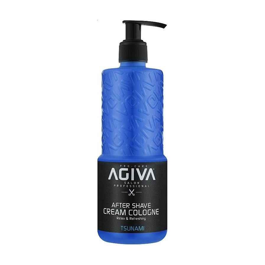 Чоловічий крем після гоління Agiva After Shave Cream Cologne, Tsunami, 400 мл