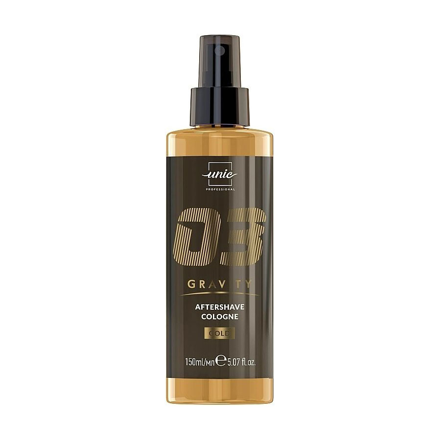 Чоловічий одеколон після гоління Unic Aftershave Cologne, Gravity Gold 03, 150 мл