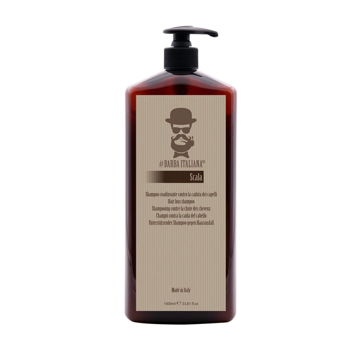 Чоловічий шампунь Barba Italiana Scala Hair Loss Shampoo проти випадіння волосся, 1 л