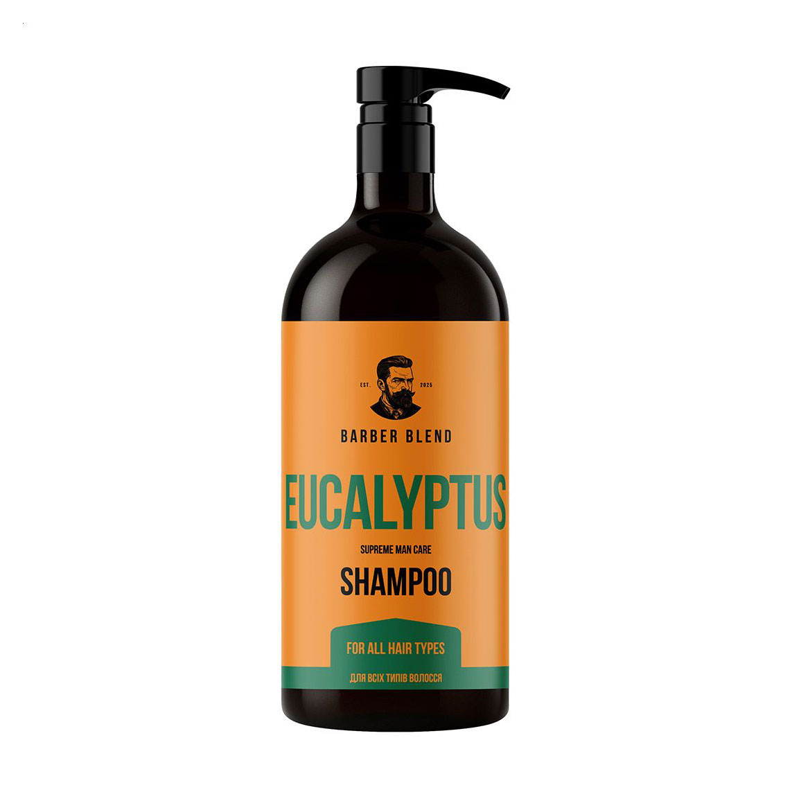 Чоловічий шампунь Barber Blend Eucalyptus Shampoo для всіх типів волосся, 1 л