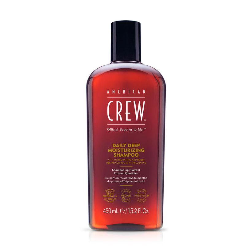 Чоловічий шампунь для глибокого зволоження American Crew Daily Deep Moisturizing Shampoo для нормального та сухого волосся, 450 мл
