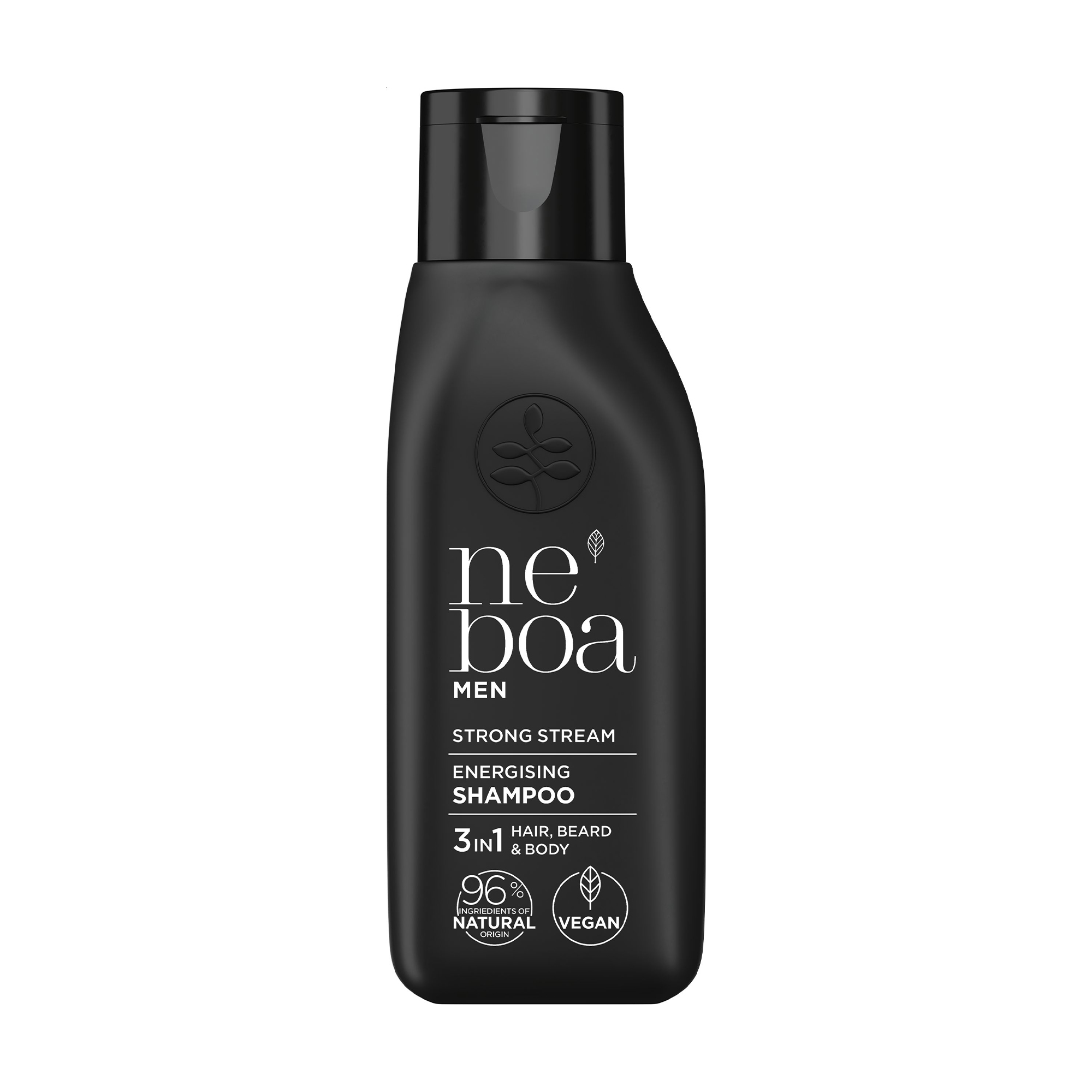 Чоловічий шампунь для волосся, бороди та тіла Neboa Men Strong Stream Energising Shampoo 3 In 1, 100 мл