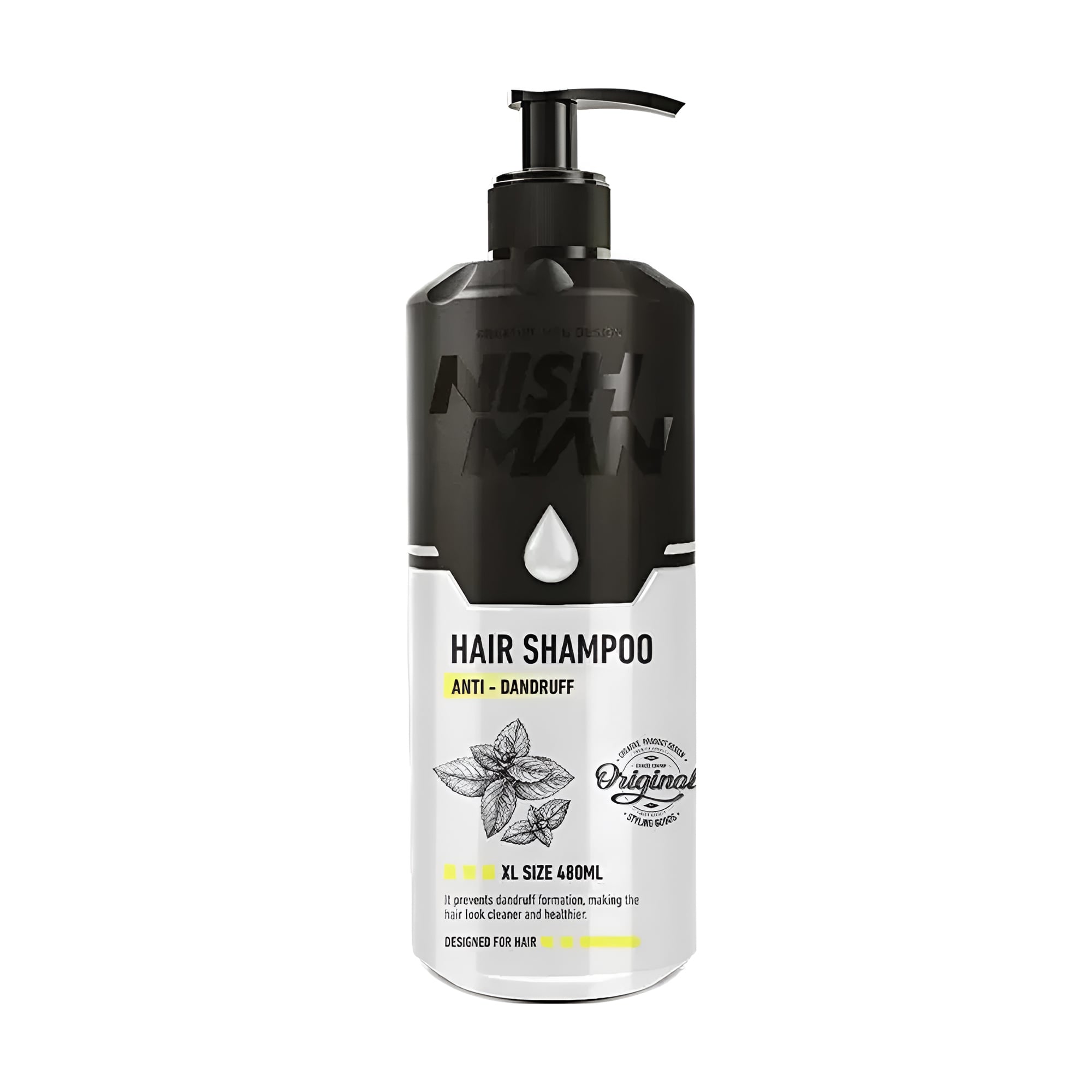 Чоловічий шампунь для волосся Nishman Anti Dandruff Hair Shampoo проти лупи, 480 мл