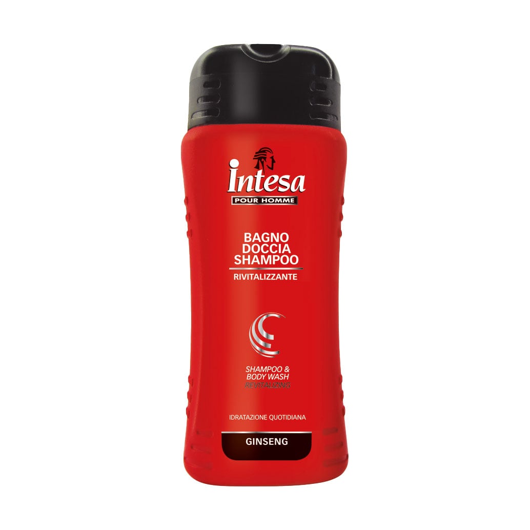 Чоловічий шампунь-гель для душу Intesa Pour Homme Revitalizing Shower Shampoo Gel Ginseng екстрактом женьшеню, 500 мл