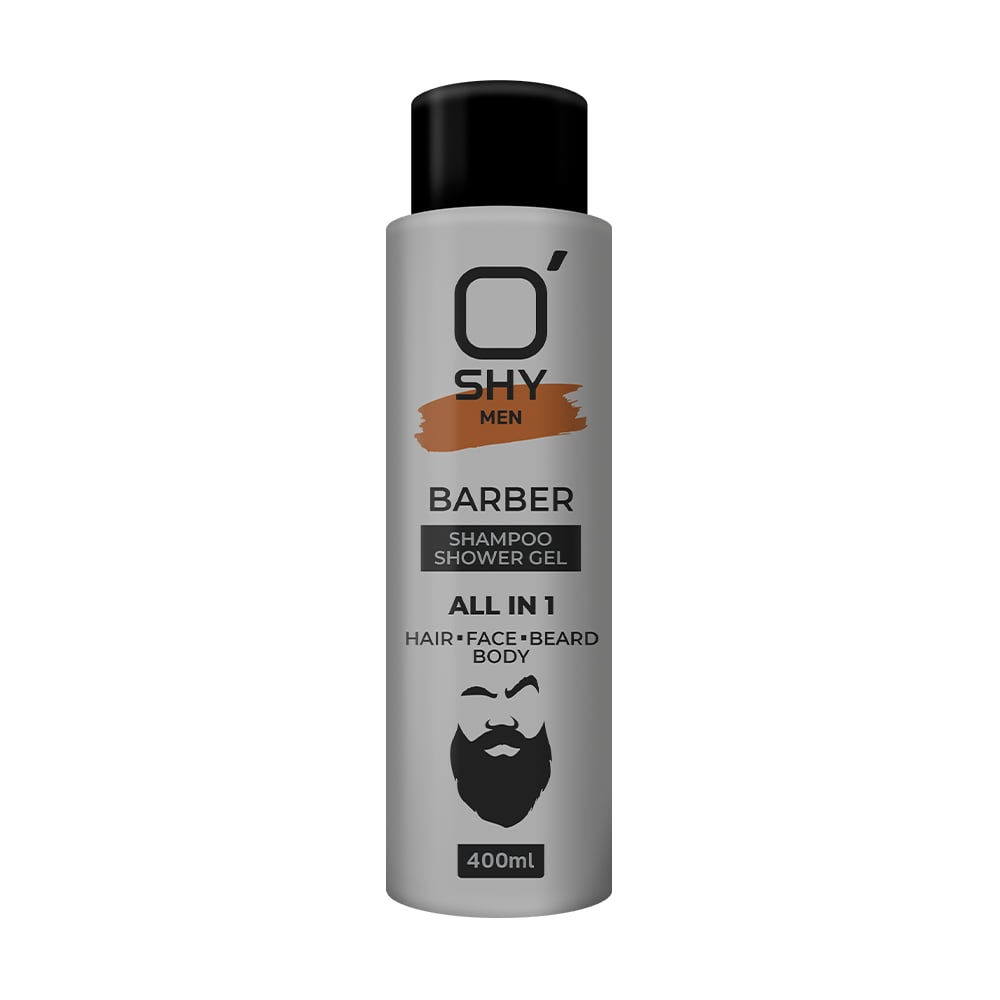 Чоловічий шампунь-гель для душу O'shy All in 1 Men Barber Shampoo Shower Gel, 400 мл